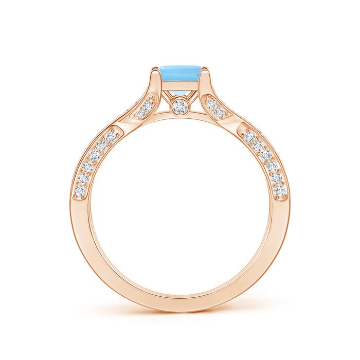 A - Swiss Blue Topaz / 1.78 CT / 14 KT Rose Gold