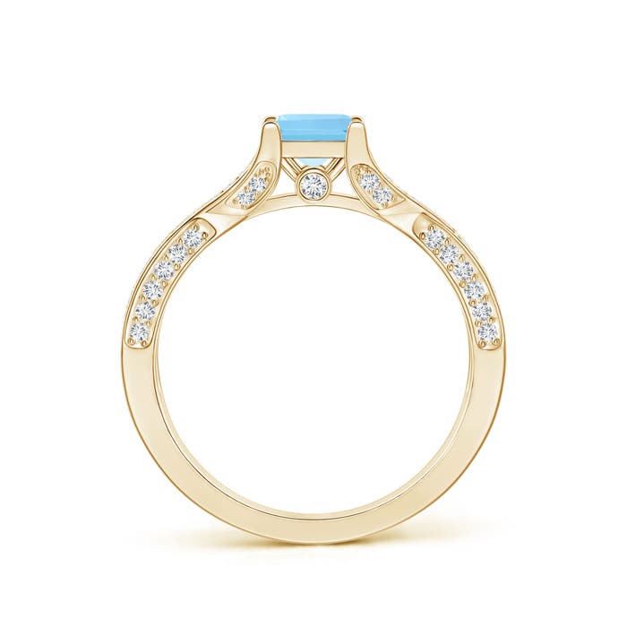 A - Swiss Blue Topaz / 1.78 CT / 14 KT Yellow Gold