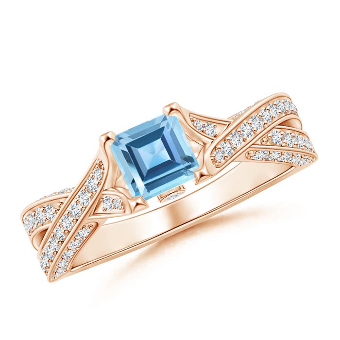 AA - Swiss Blue Topaz / 1.78 CT / 14 KT Rose Gold