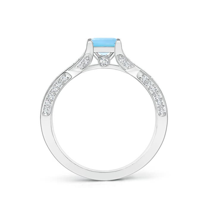 AA - Swiss Blue Topaz / 1.78 CT / 14 KT White Gold