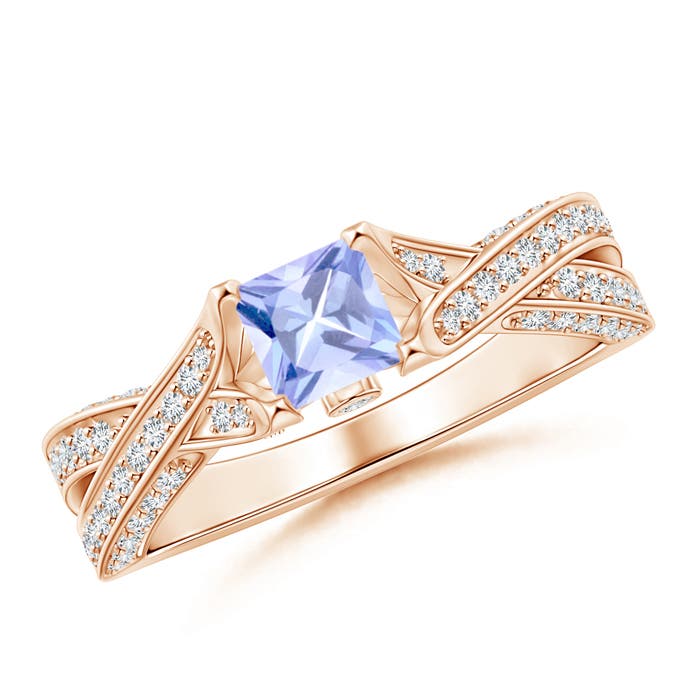 A - Tanzanite / 1.1 CT / 14 KT Rose Gold