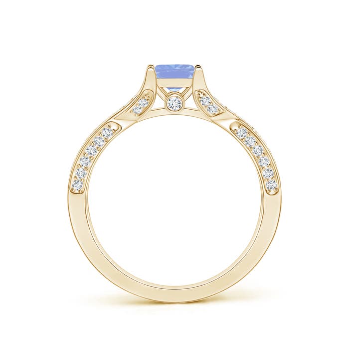 A - Tanzanite / 1.1 CT / 14 KT Yellow Gold