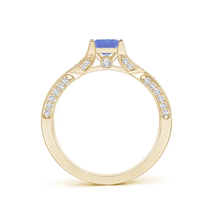 AA - Tanzanite / 1.1 CT / 14 KT Yellow Gold