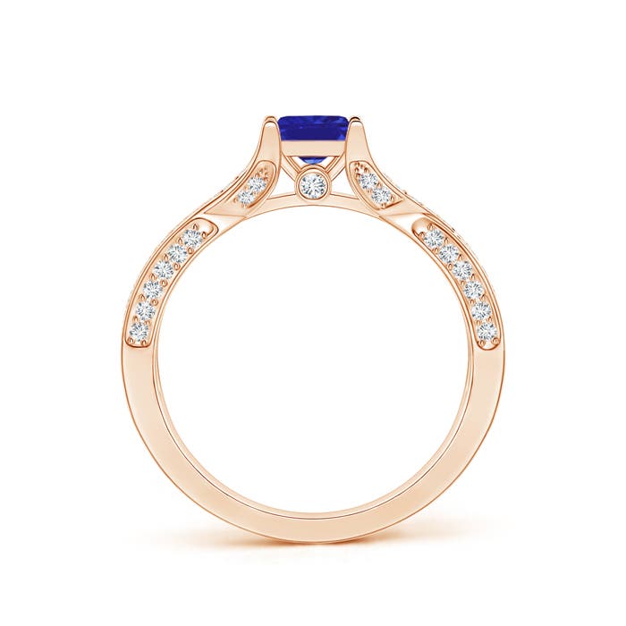 AAAA - Tanzanite / 1.1 CT / 14 KT Rose Gold