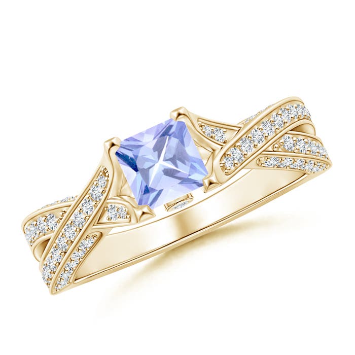 A - Tanzanite / 1.53 CT / 14 KT Yellow Gold