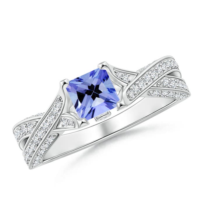 AA - Tanzanite / 1.53 CT / 14 KT White Gold