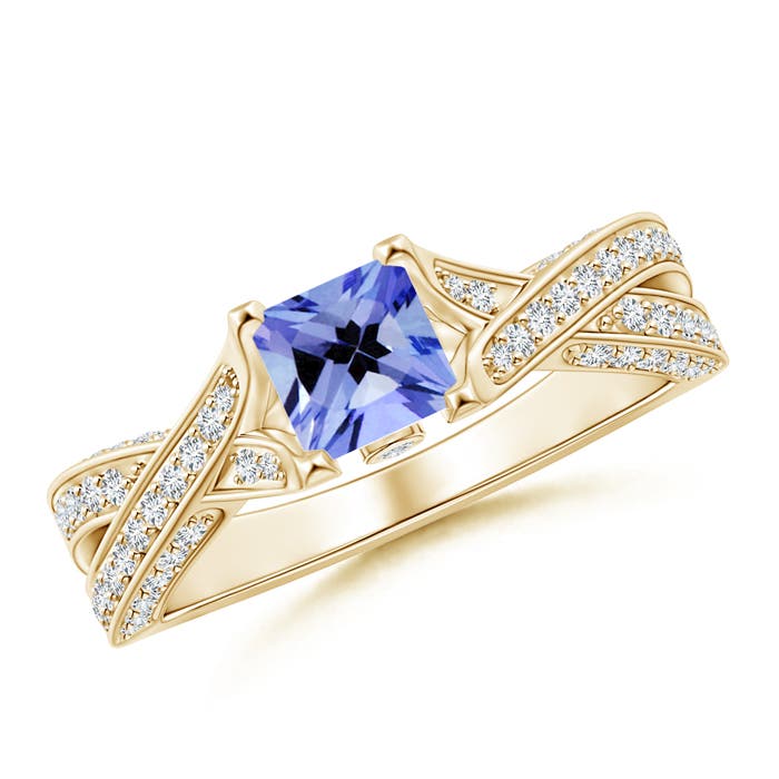 AA - Tanzanite / 1.53 CT / 14 KT Yellow Gold