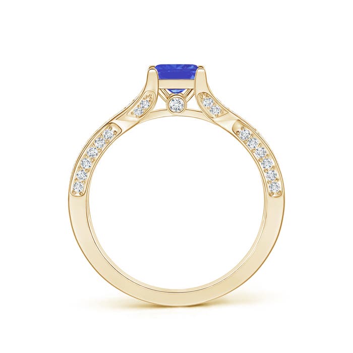 AAA - Tanzanite / 1.53 CT / 14 KT Yellow Gold