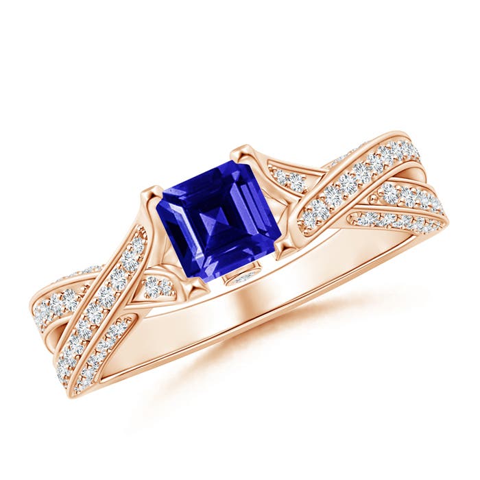 AAAA - Tanzanite / 1.53 CT / 14 KT Rose Gold