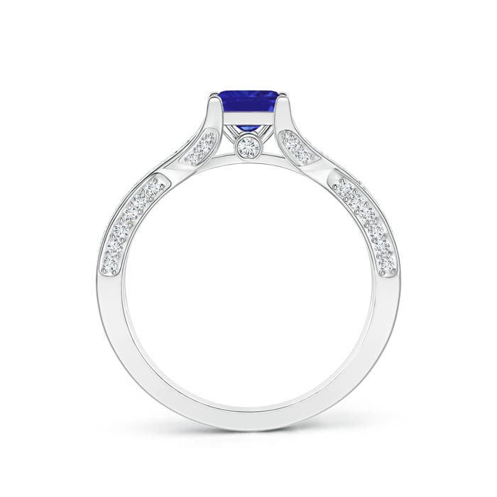 AAAA - Tanzanite / 1.53 CT / 14 KT White Gold