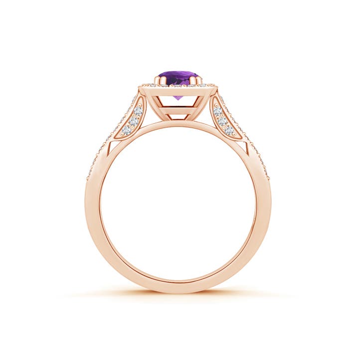 AAA - Amethyst / 0.73 CT / 14 KT Rose Gold