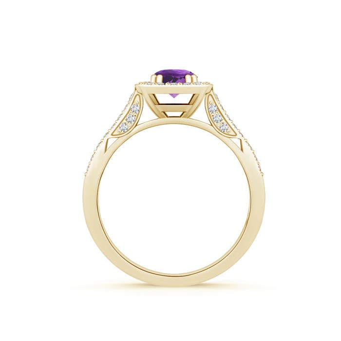 AAA - Amethyst / 0.73 CT / 14 KT Yellow Gold