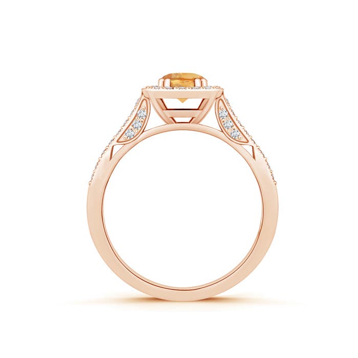 A - Citrine / 0.73 CT / 14 KT Rose Gold