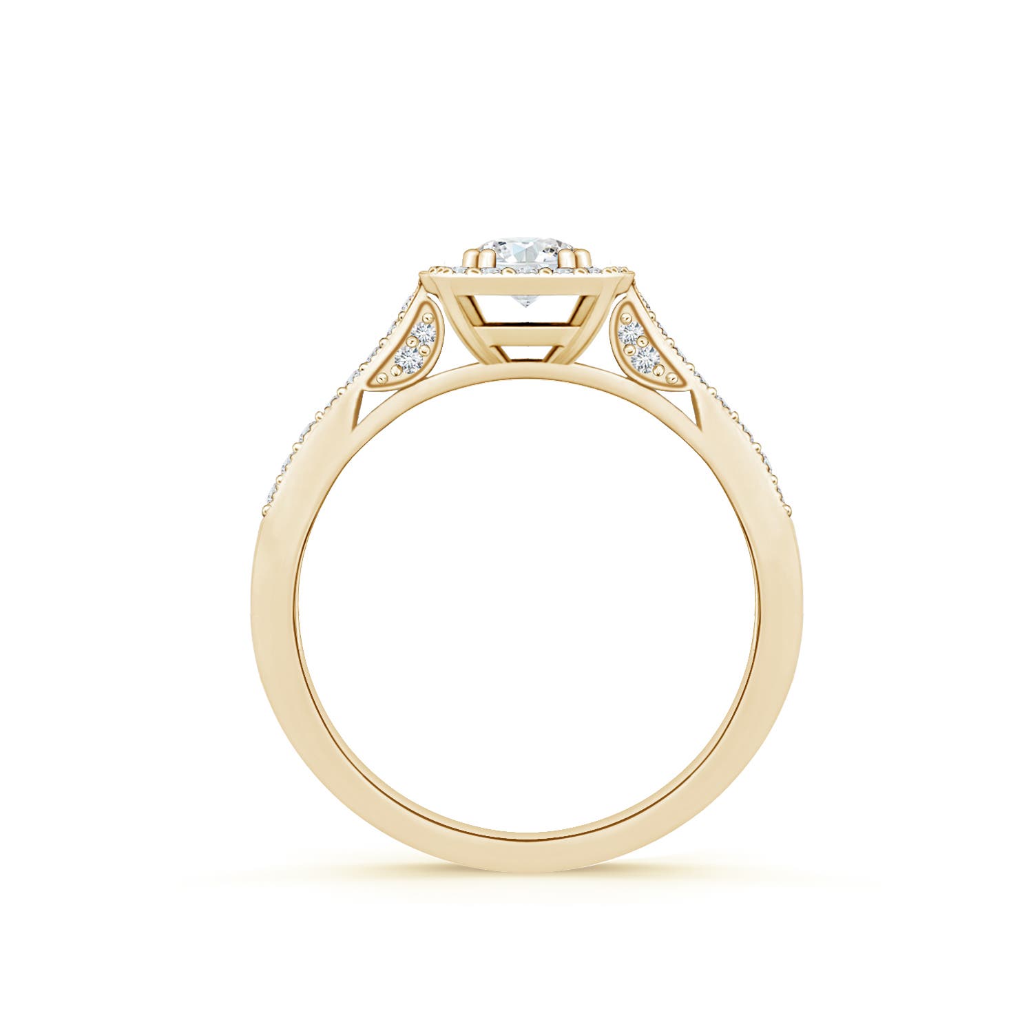 F-G, VS / 0.55 CT / 14 KT Yellow Gold