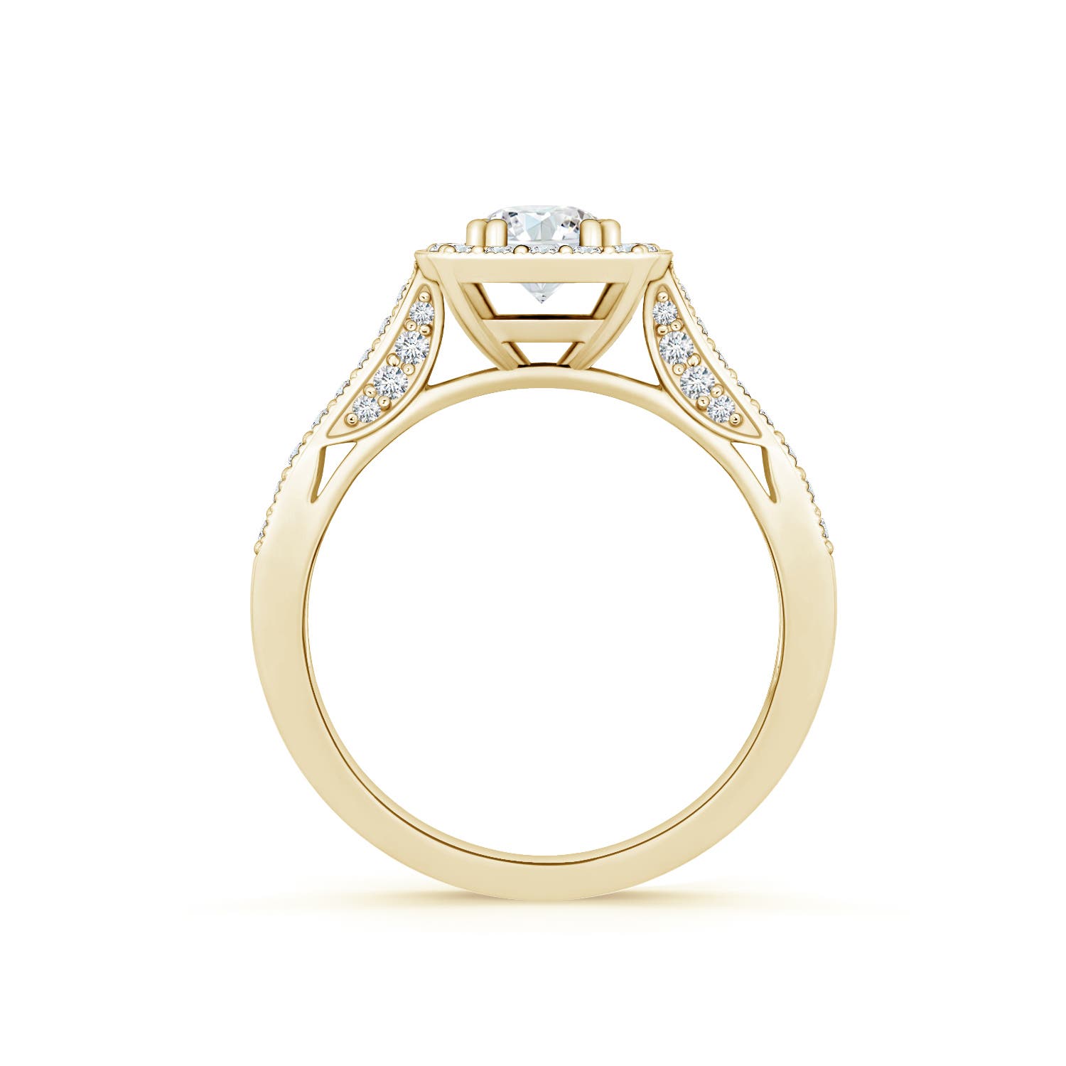 F-G, VS / 1 CT / 14 KT Yellow Gold