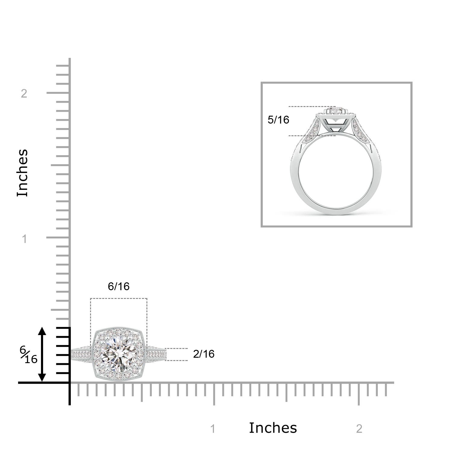 I-J, I1-I2 / 1 CT / 14 KT White Gold