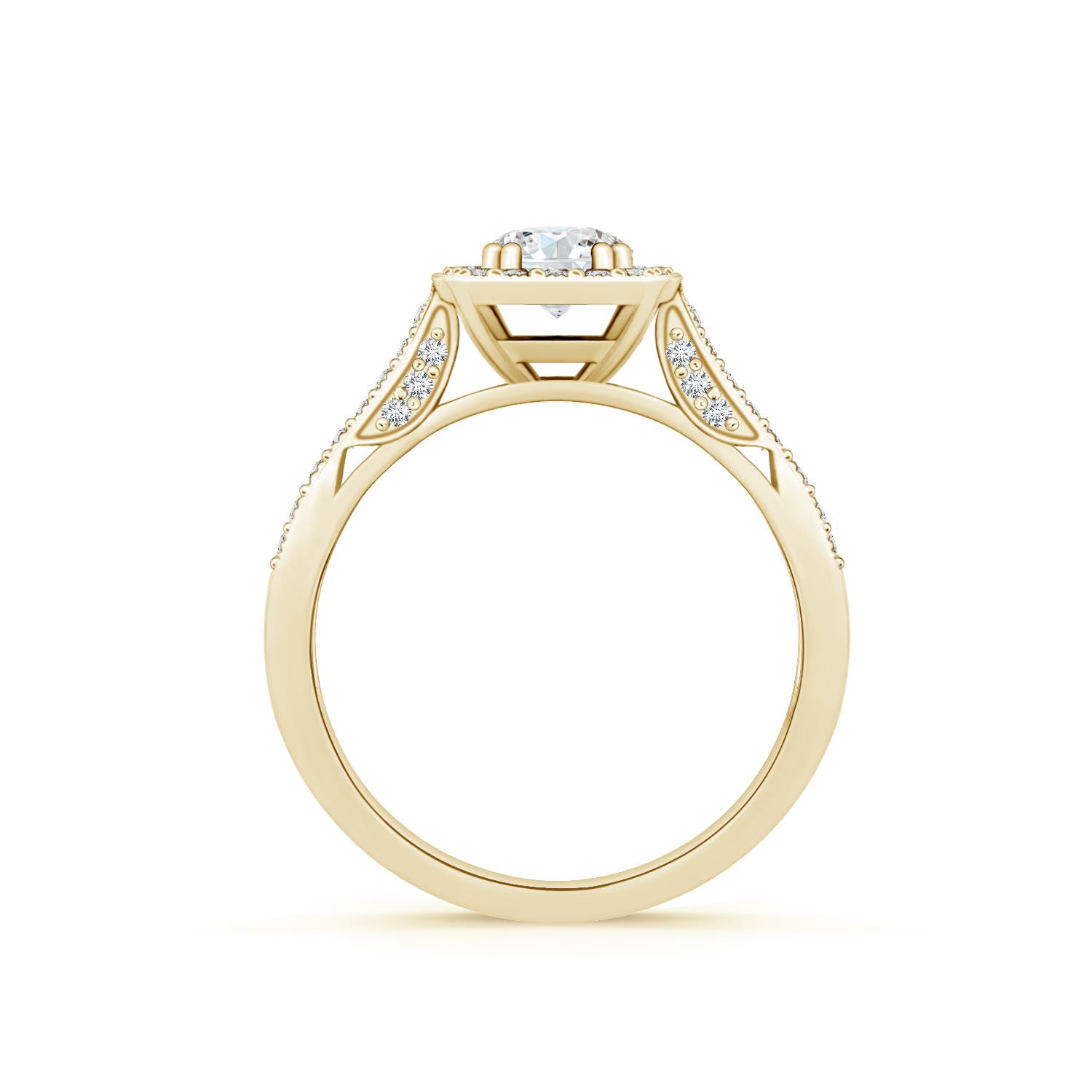 F-G, VS / 0.75 CT / 14 KT Yellow Gold