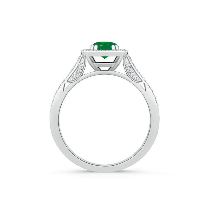 AA - Emerald / 0.73 CT / 14 KT White Gold