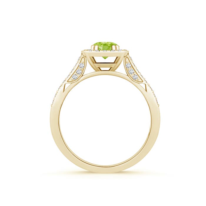 AA - Peridot / 0.83 CT / 14 KT Yellow Gold