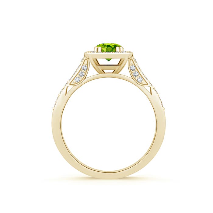 AAA - Peridot / 0.83 CT / 14 KT Yellow Gold