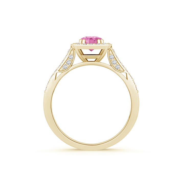 A - Pink Sapphire / 0.88 CT / 14 KT Yellow Gold