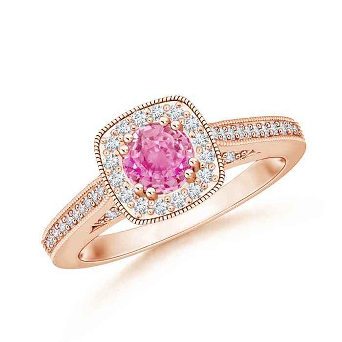 AA - Pink Sapphire / 0.88 CT / 14 KT Rose Gold