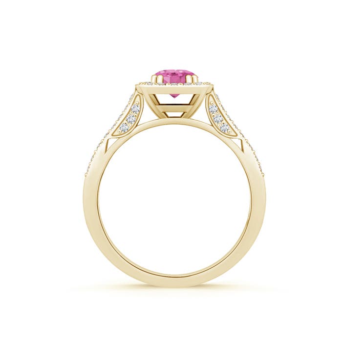 AA - Pink Sapphire / 0.88 CT / 14 KT Yellow Gold