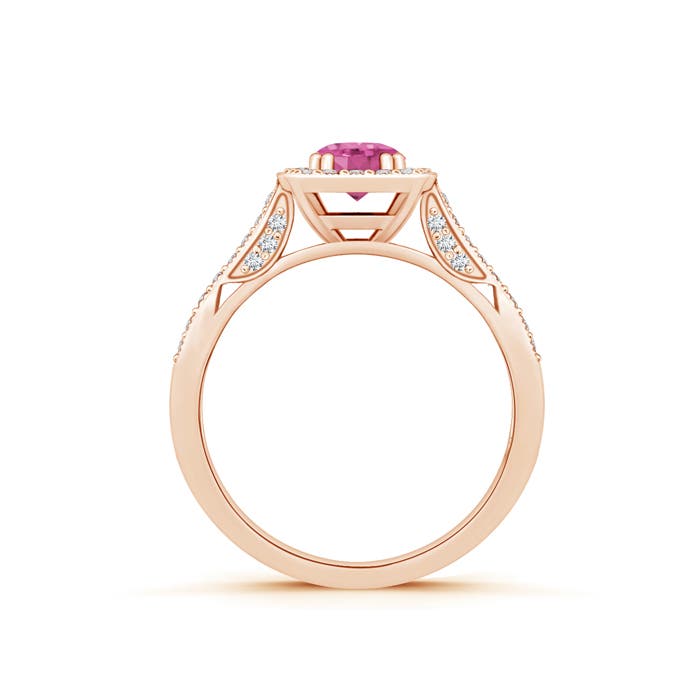 AAA - Pink Sapphire / 0.88 CT / 14 KT Rose Gold