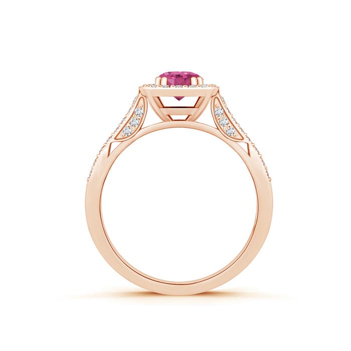 AAAA - Pink Sapphire / 0.88 CT / 14 KT Rose Gold