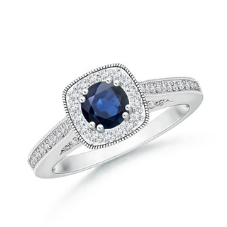 Round AA Blue Sapphire