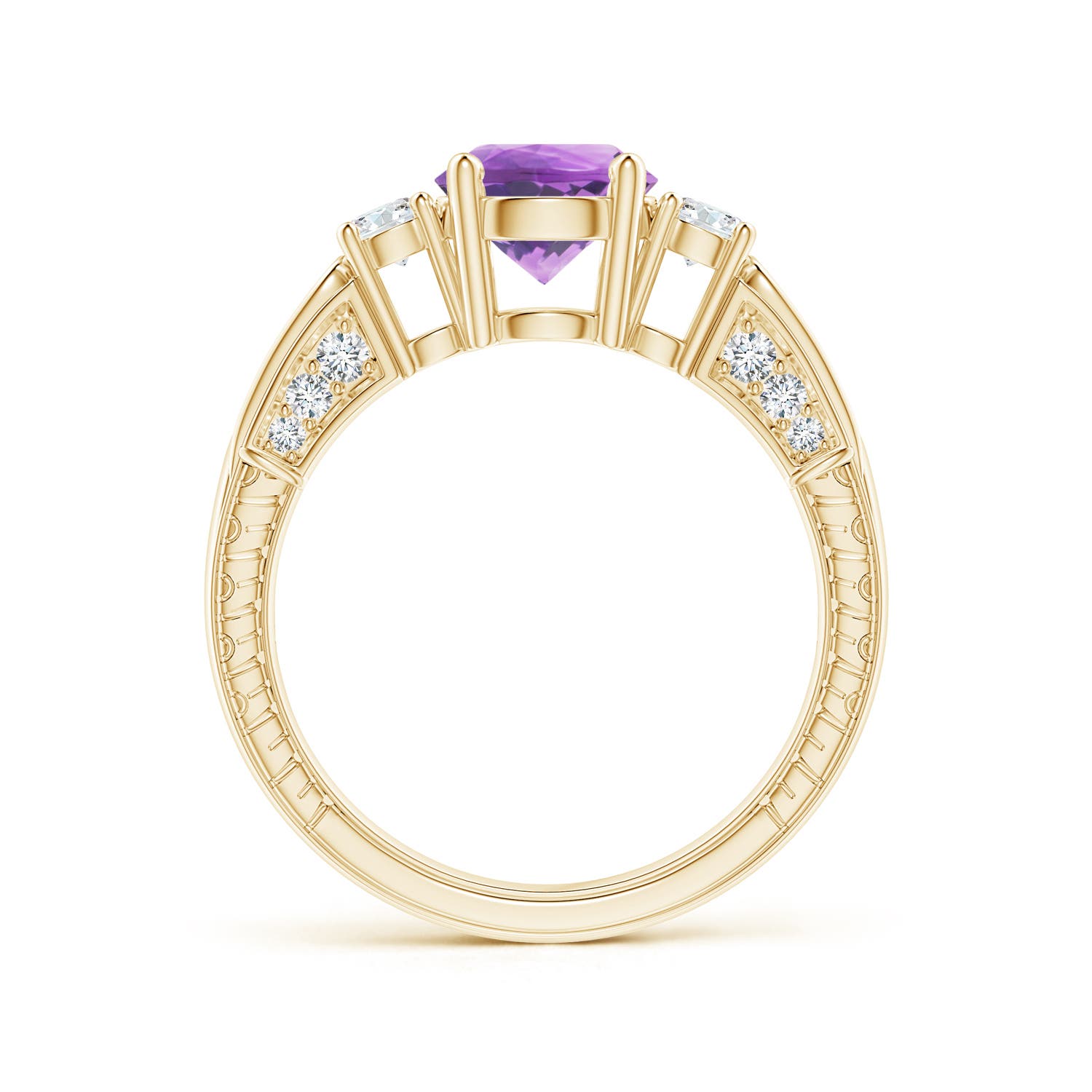 A - Amethyst / 1.61 CT / 14 KT Yellow Gold