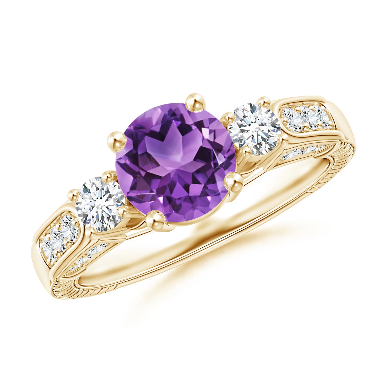 AA - Amethyst / 1.61 CT / 14 KT Yellow Gold