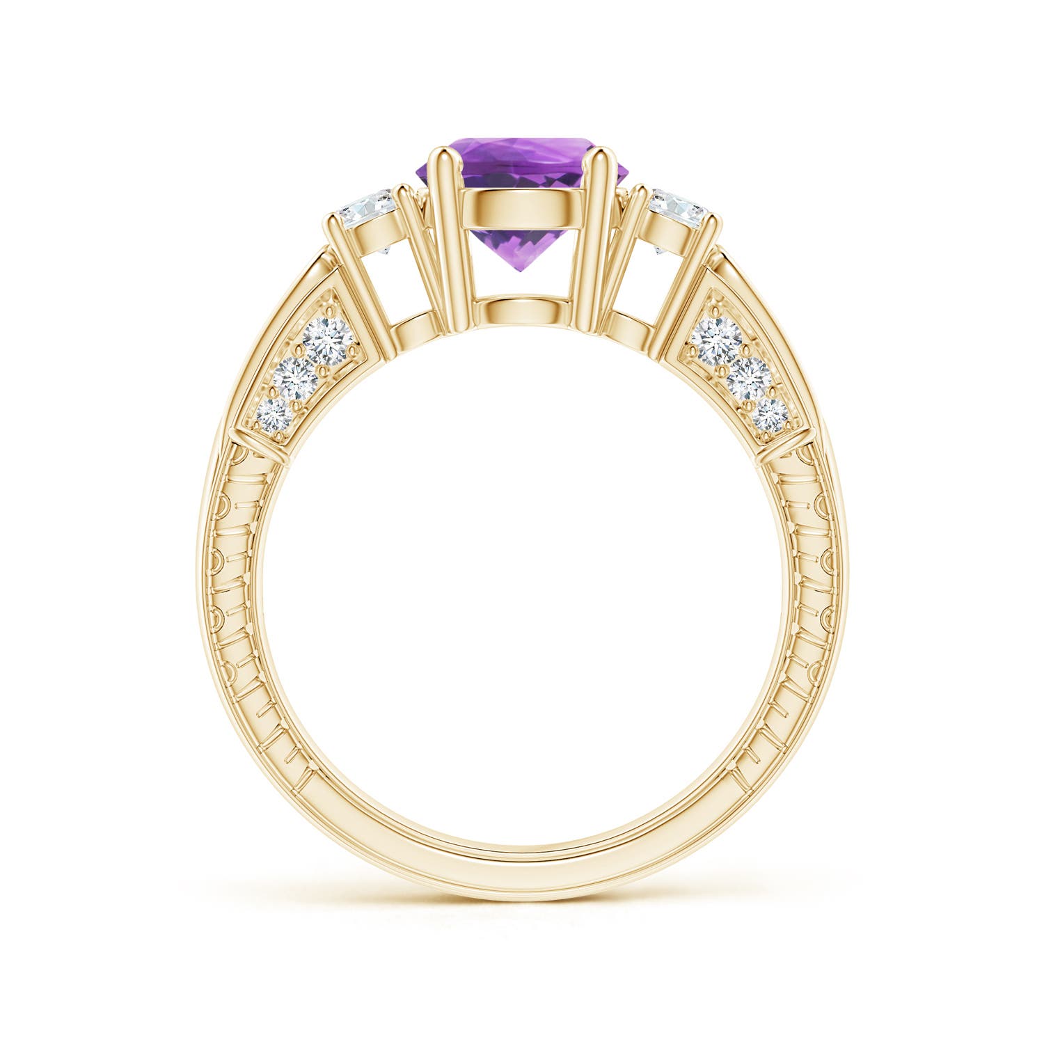 AA - Amethyst / 1.61 CT / 14 KT Yellow Gold