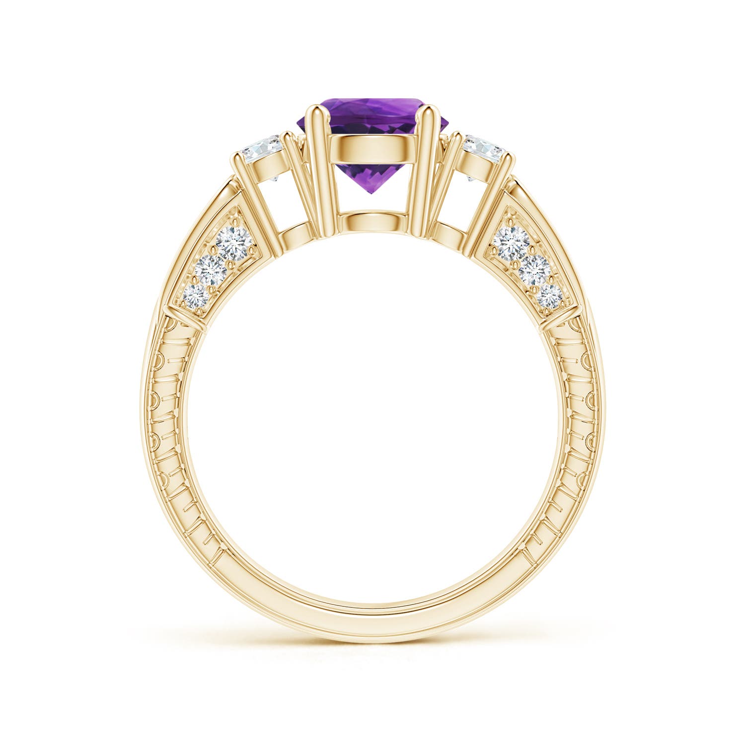 AAAA - Amethyst / 1.61 CT / 14 KT Yellow Gold