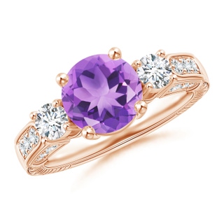 Round A Amethyst