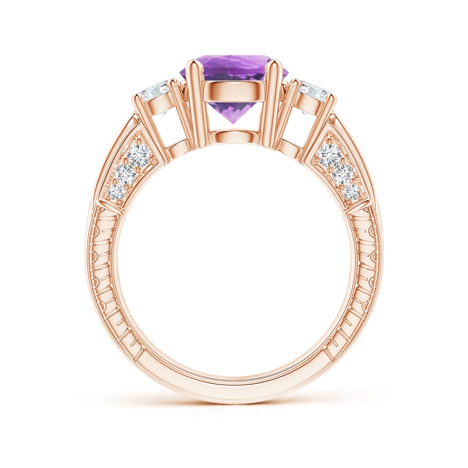 A - Amethyst / 2.3 CT / 14 KT Rose Gold