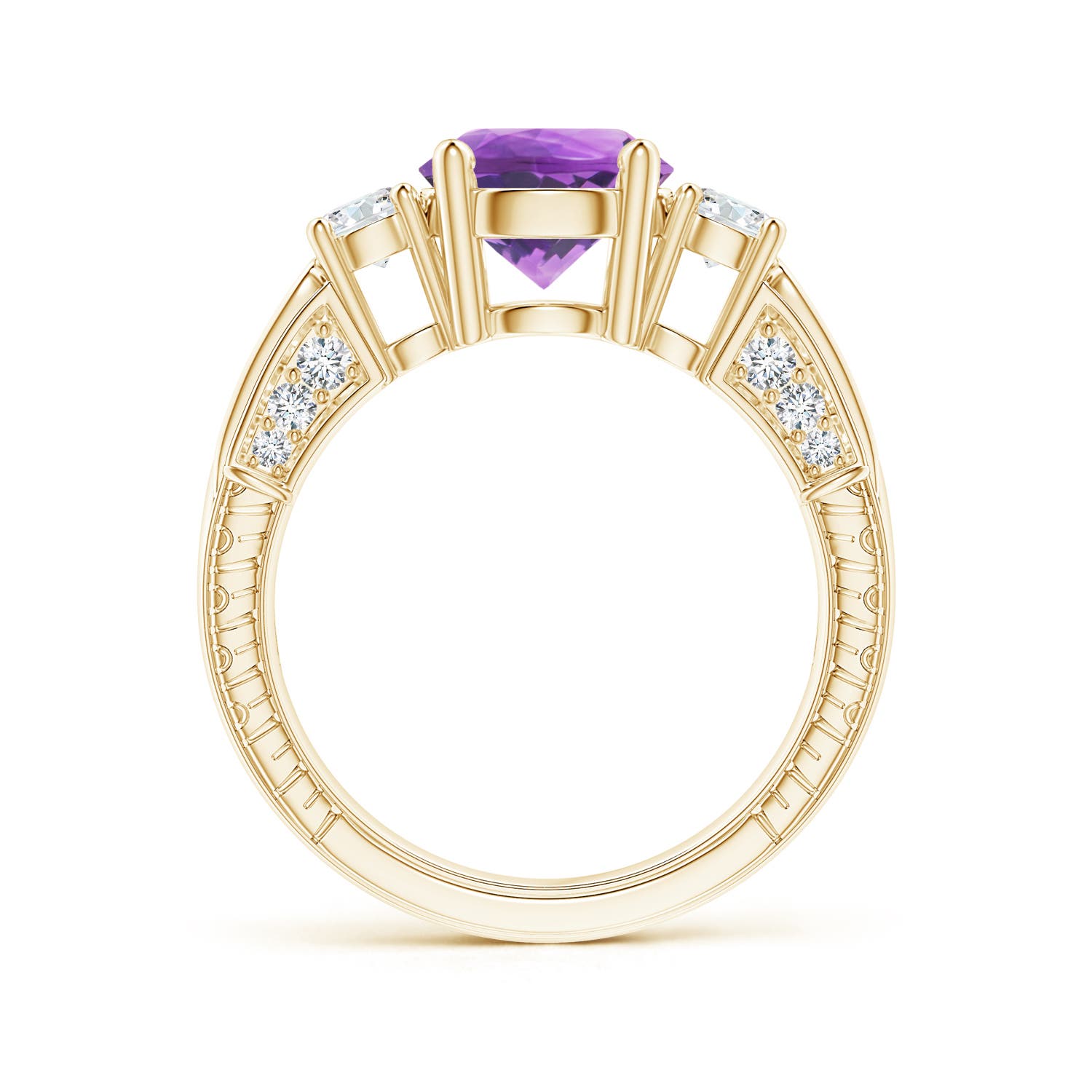 AA - Amethyst / 2.3 CT / 14 KT Yellow Gold