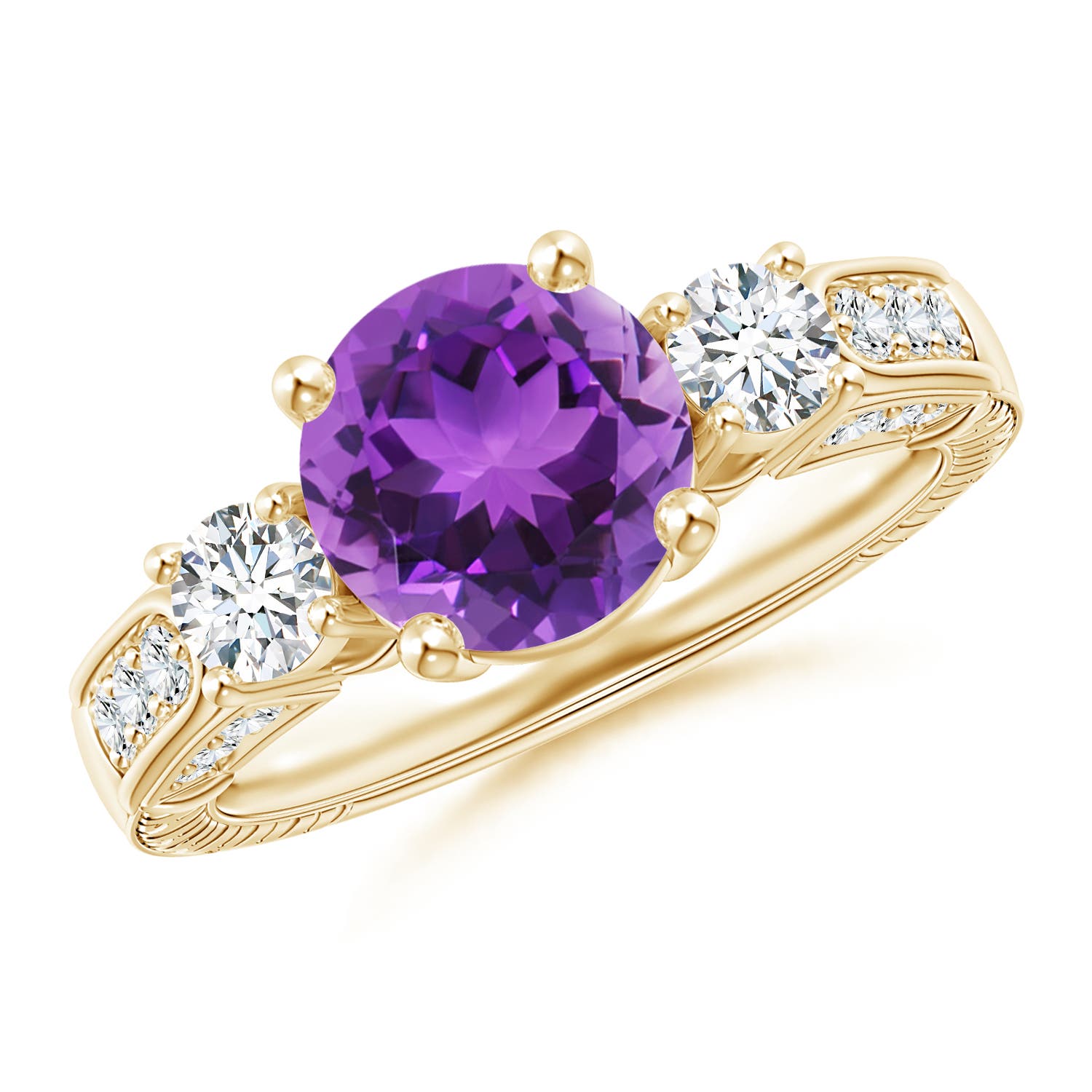 AAA - Amethyst / 2.3 CT / 14 KT Yellow Gold