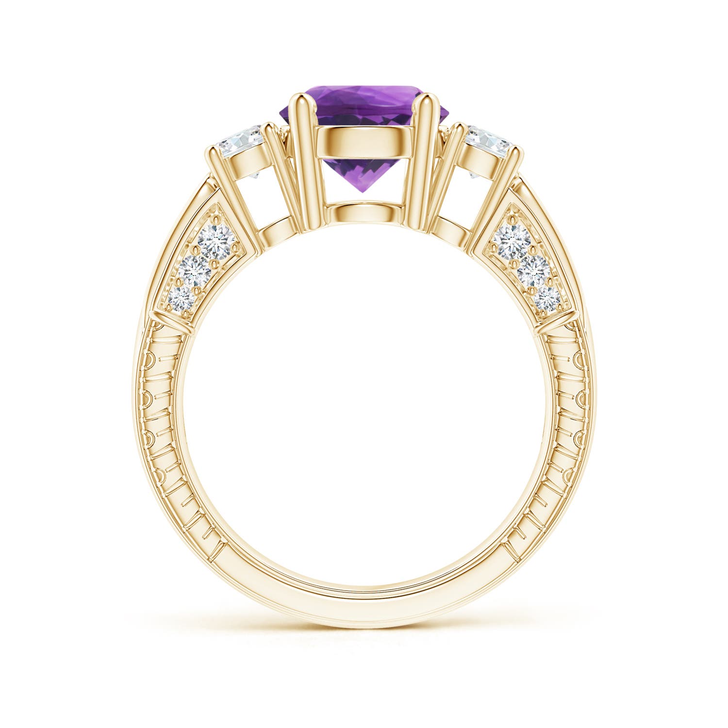 AAA - Amethyst / 2.3 CT / 14 KT Yellow Gold