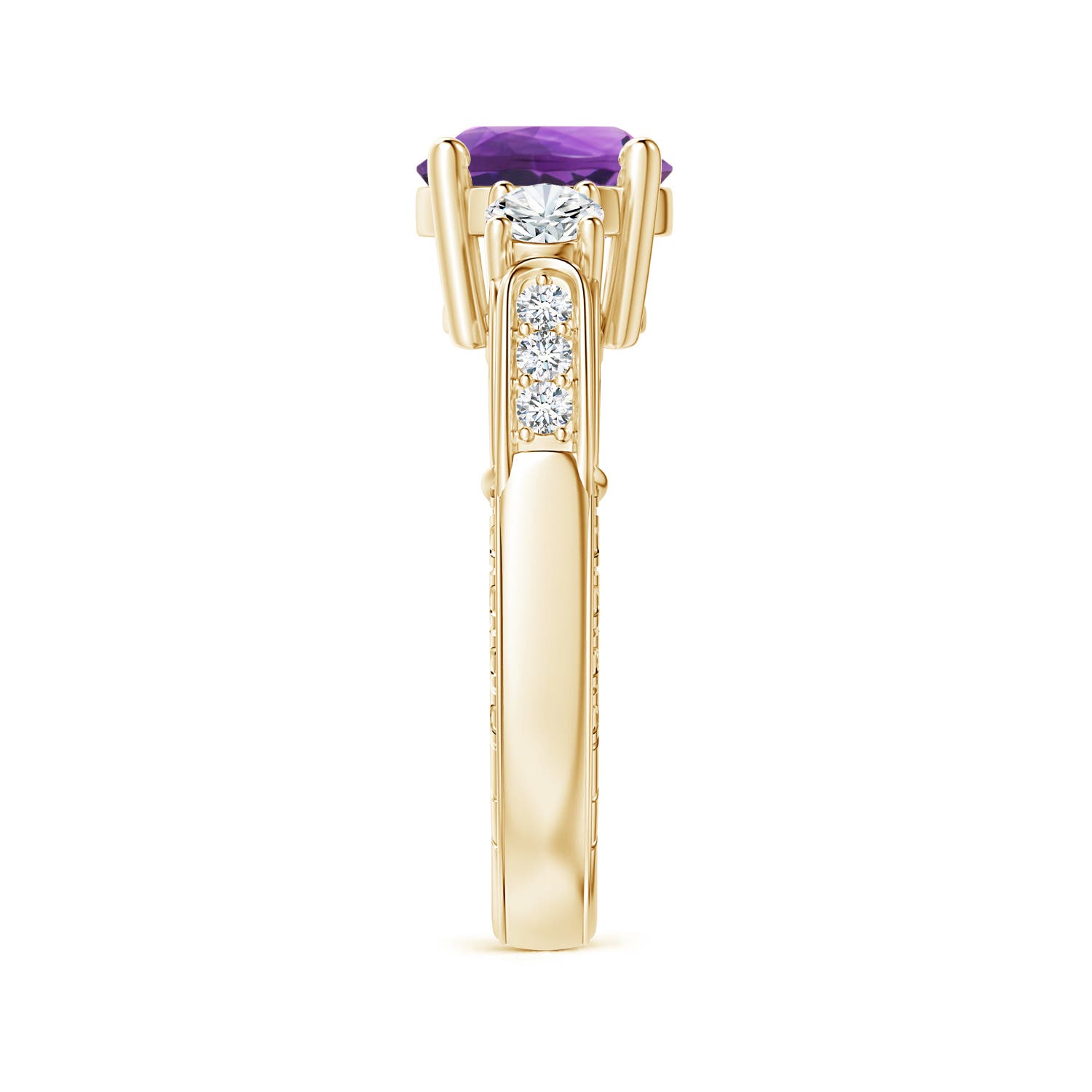 AAA - Amethyst / 2.3 CT / 14 KT Yellow Gold