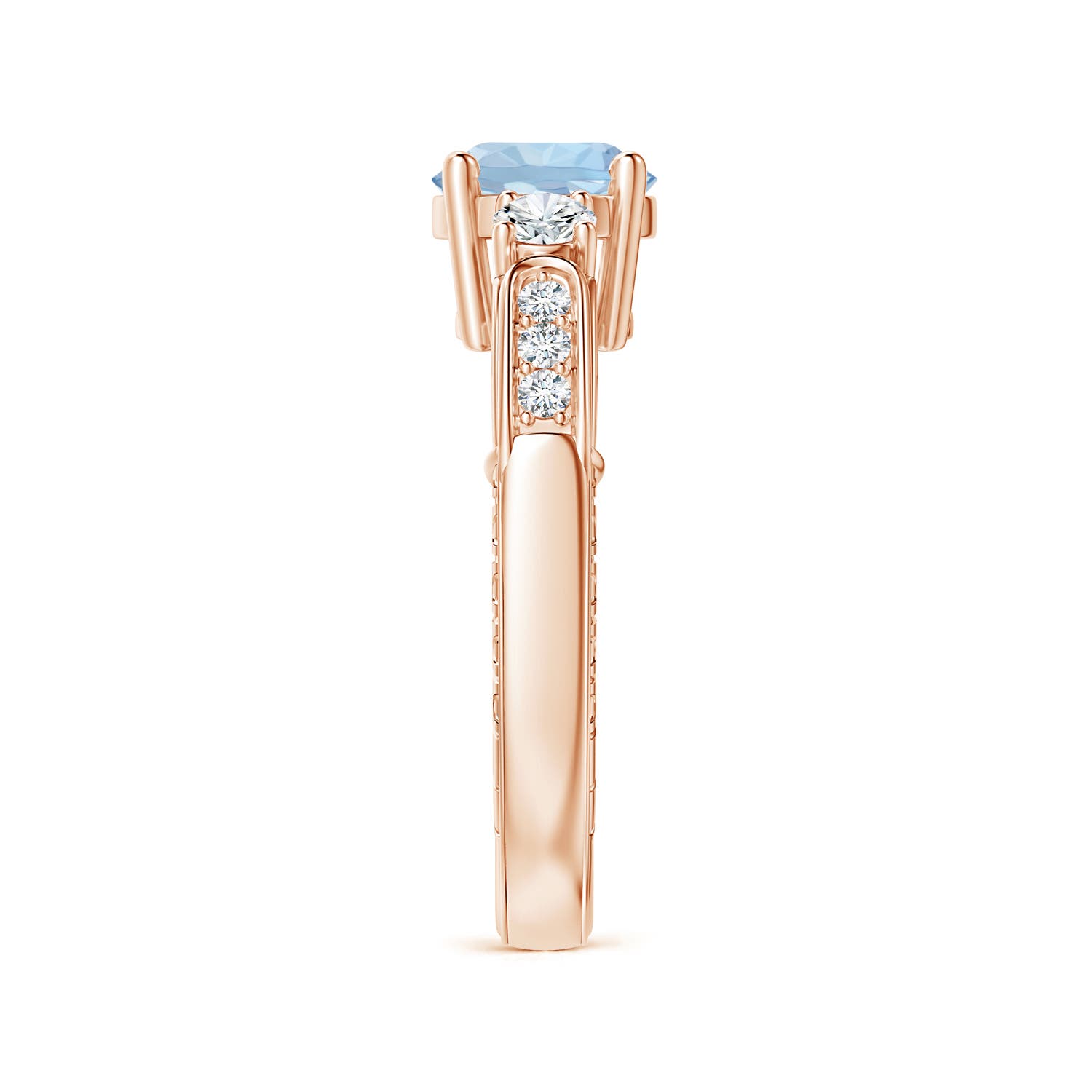 AA - Aquamarine / 1.58 CT / 14 KT Rose Gold