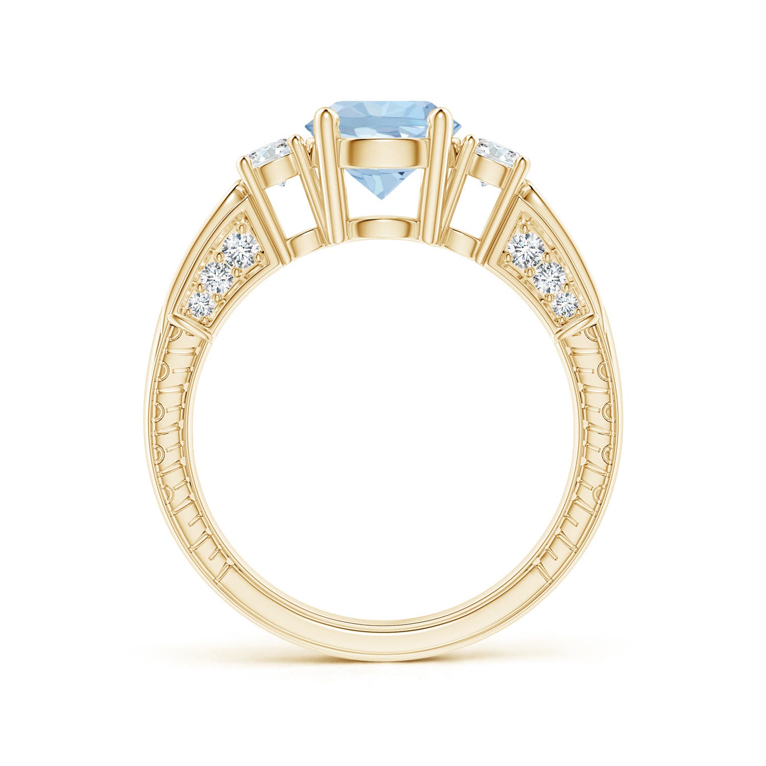 AA - Aquamarine / 1.58 CT / 14 KT Yellow Gold