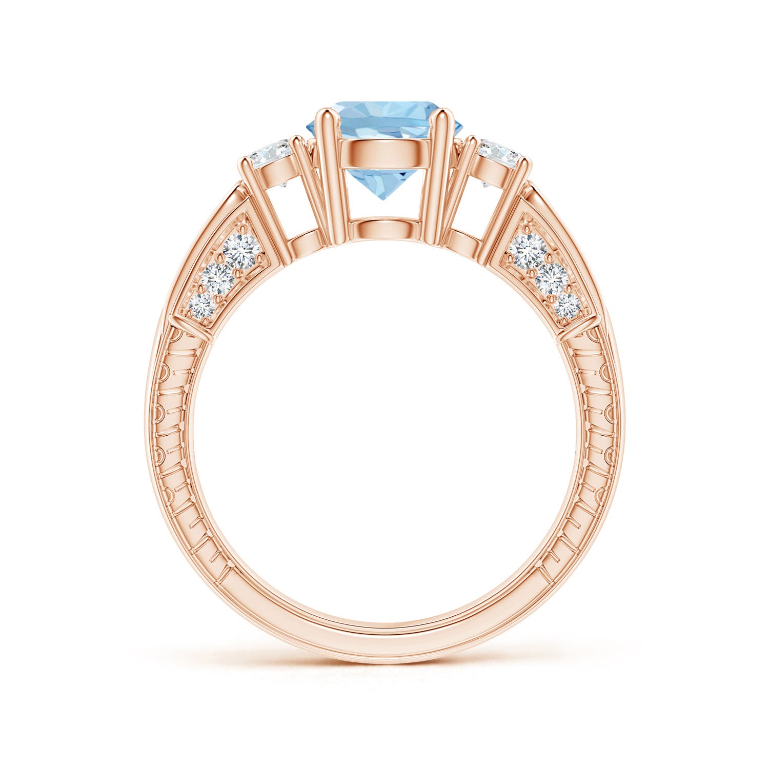 AAA - Aquamarine / 1.58 CT / 14 KT Rose Gold