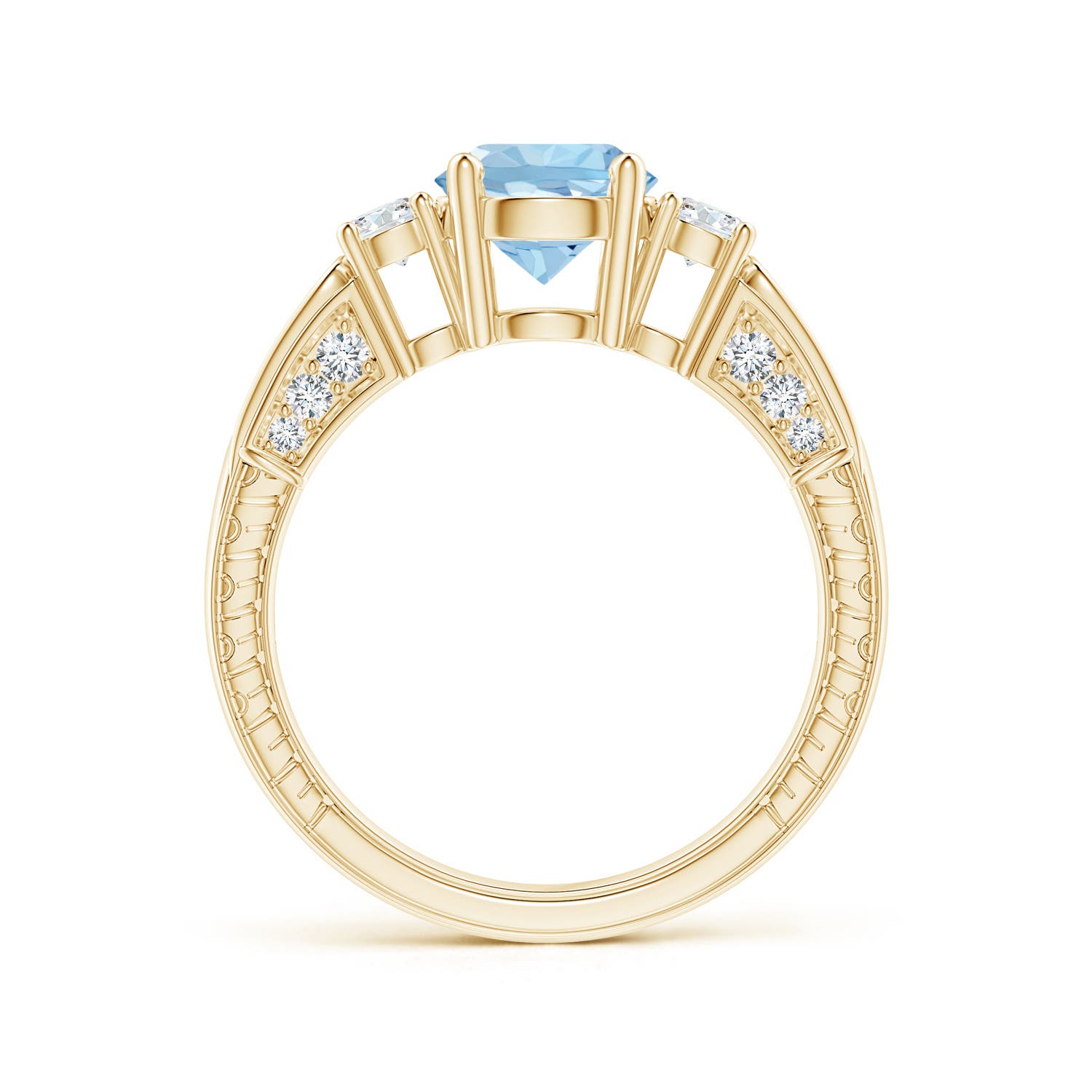 AAA - Aquamarine / 1.58 CT / 14 KT Yellow Gold