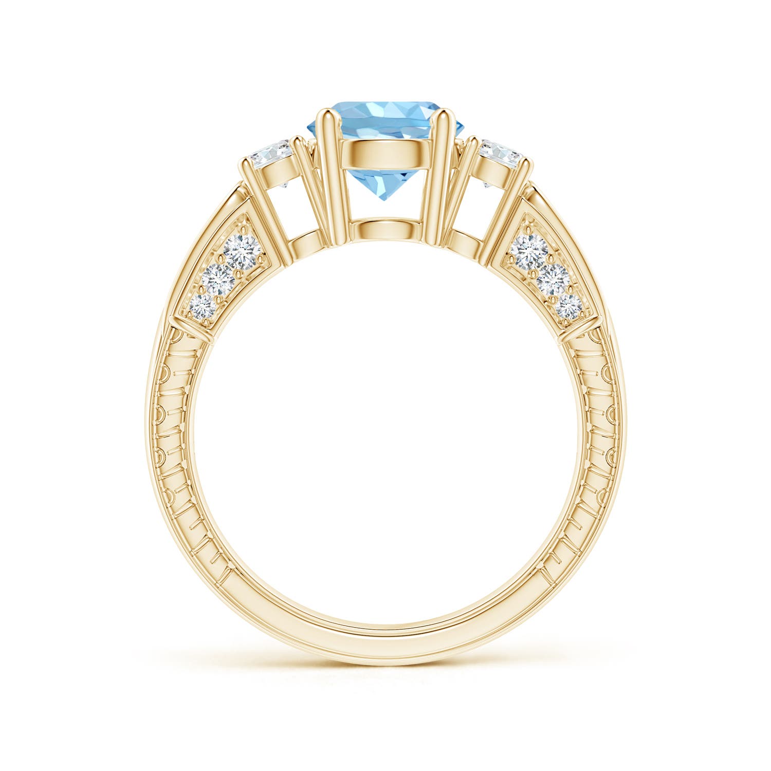 AAAA - Aquamarine / 1.58 CT / 14 KT Yellow Gold