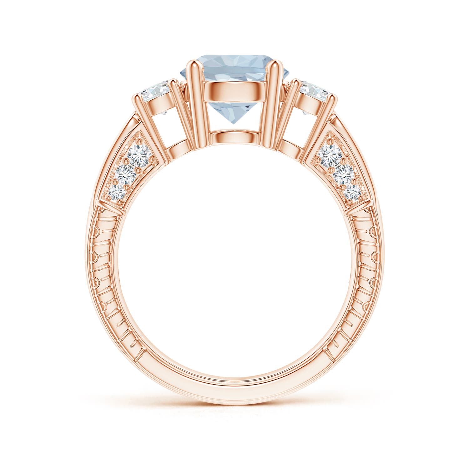 A - Aquamarine / 2.2 CT / 14 KT Rose Gold