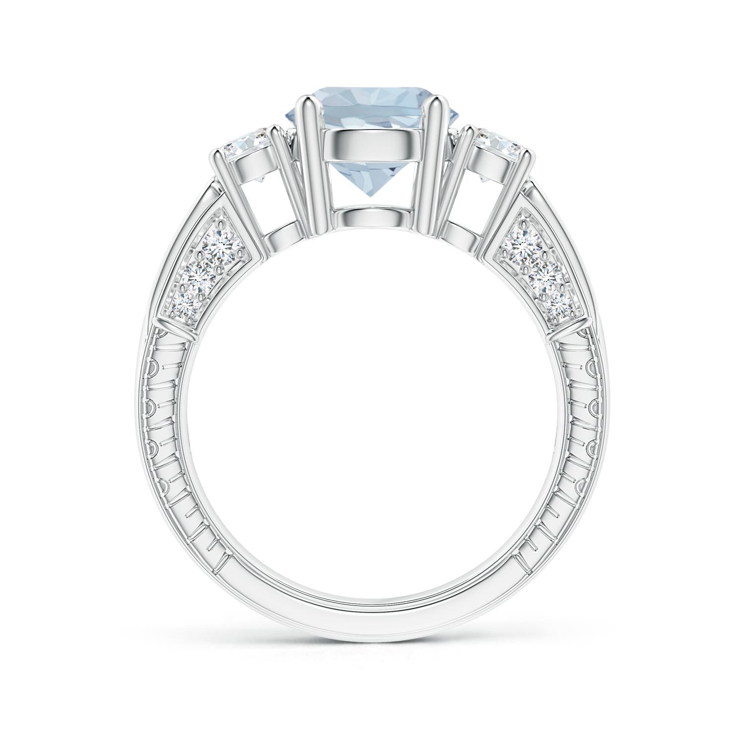 A - Aquamarine / 2.2 CT / 14 KT White Gold