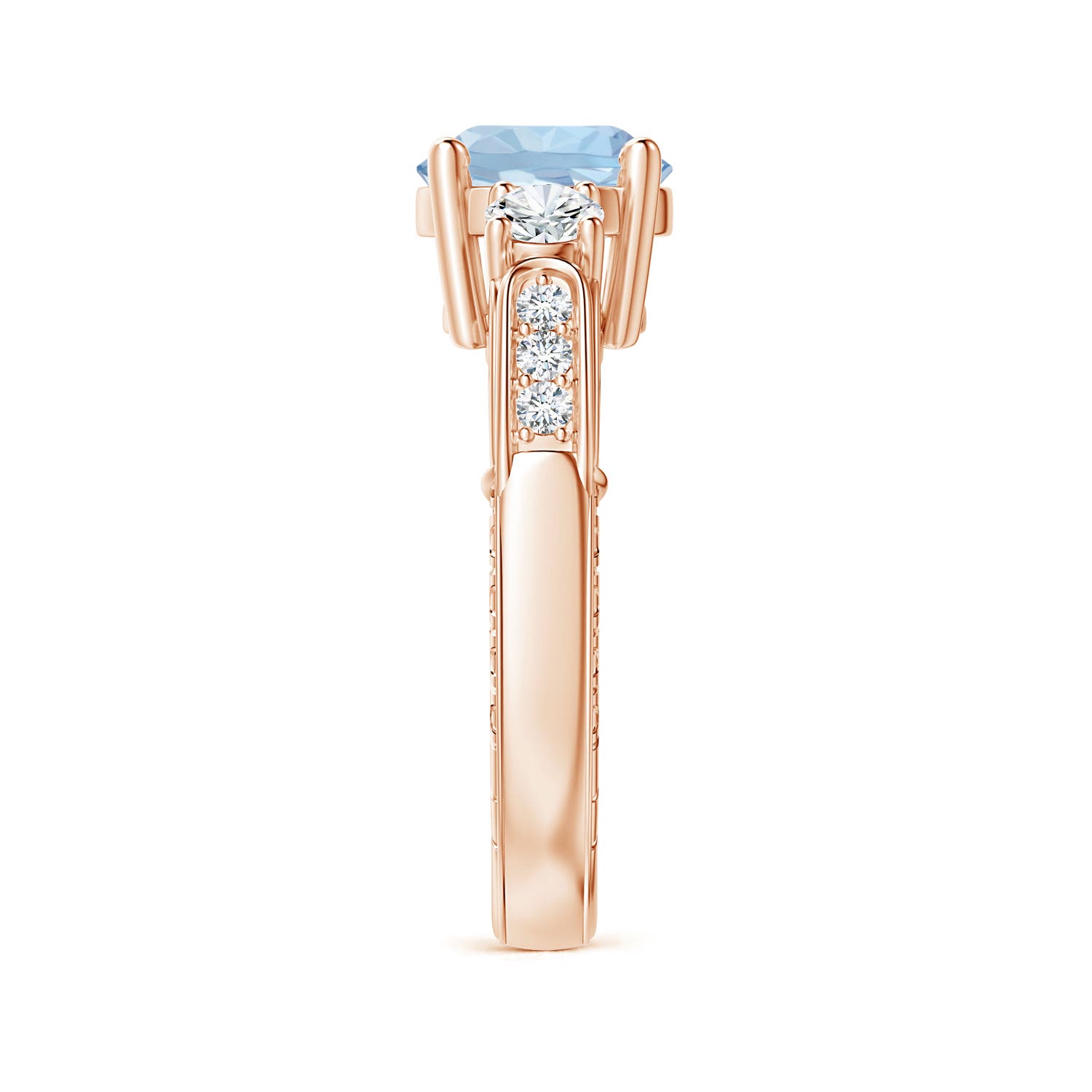 AA - Aquamarine / 2.2 CT / 14 KT Rose Gold