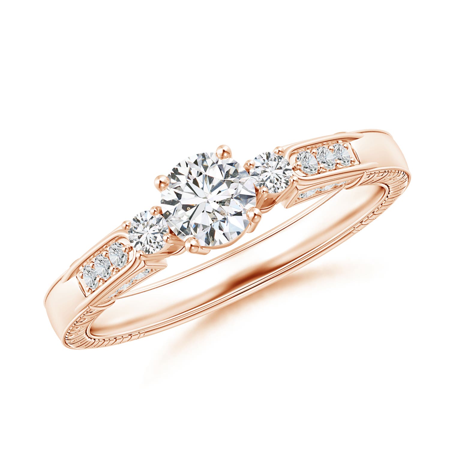 H, SI2 / 0.6 CT / 14 KT Rose Gold