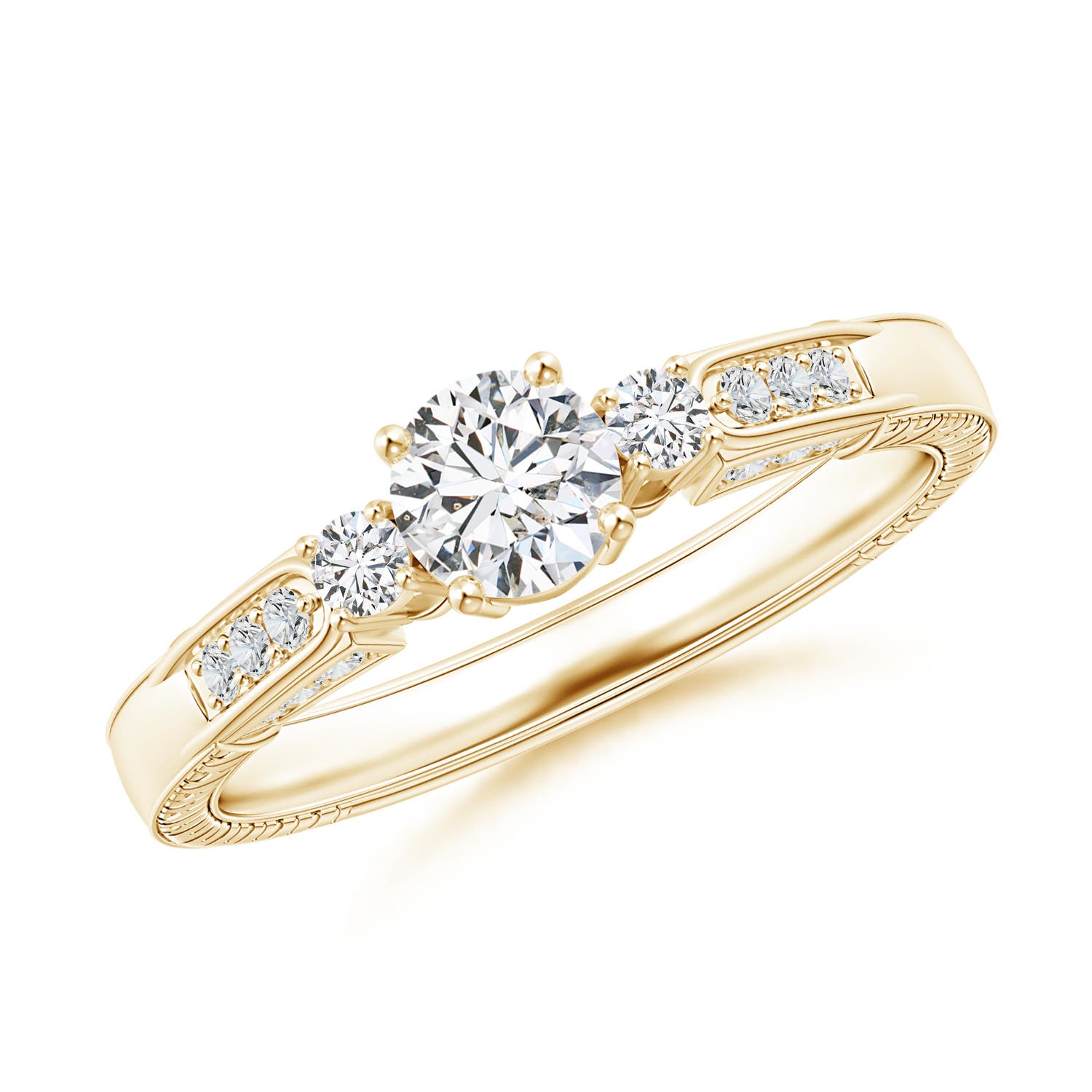 H, SI2 / 0.6 CT / 14 KT Yellow Gold